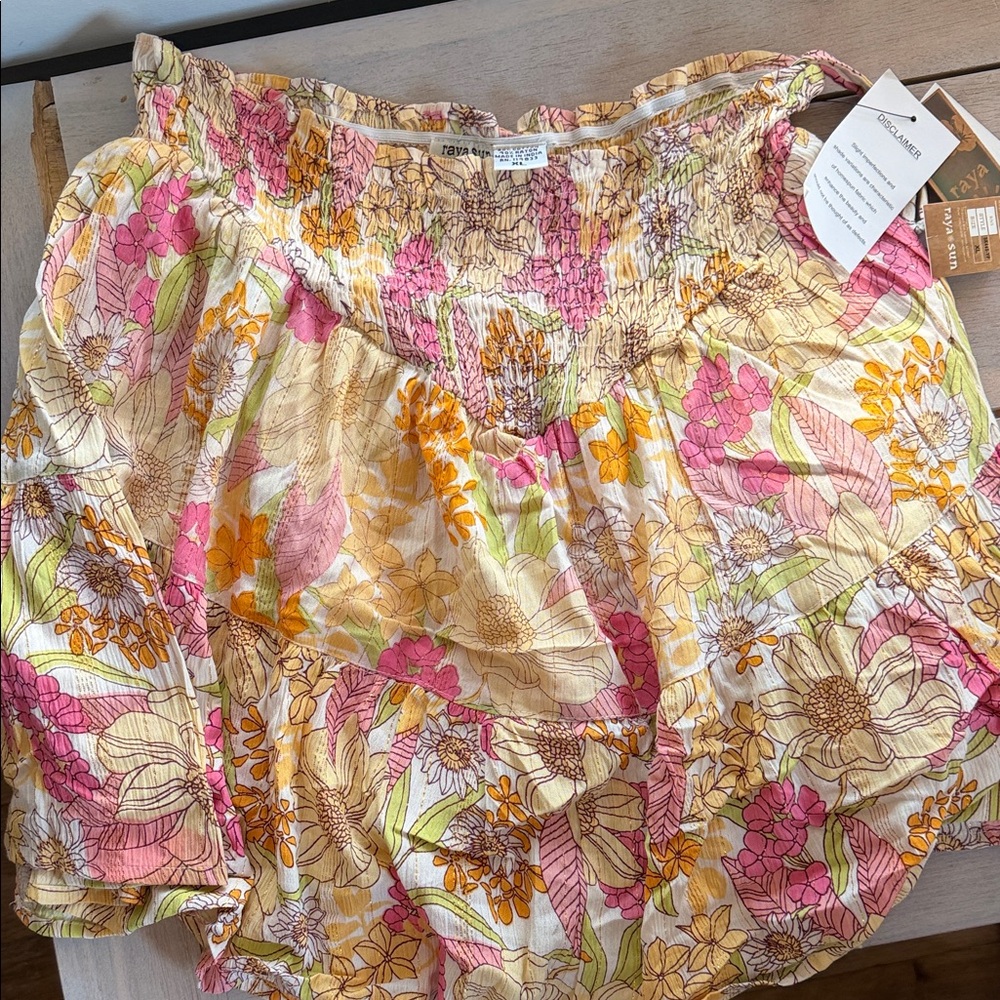 Free People Multicolor Floral Mini Skirt